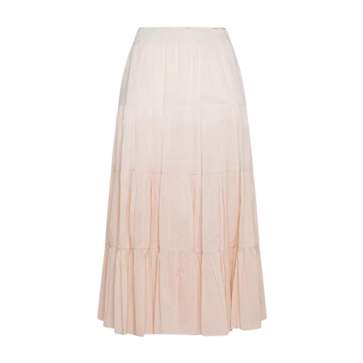 Women's Midi skirt with shaded flounces