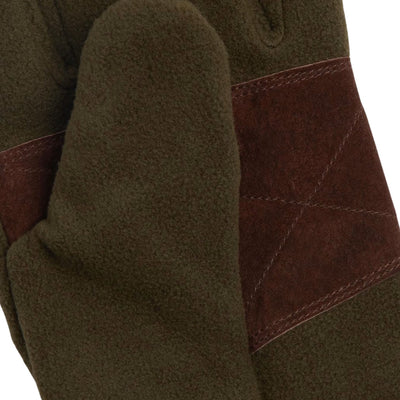 Men's fleece gloves with suede insert
