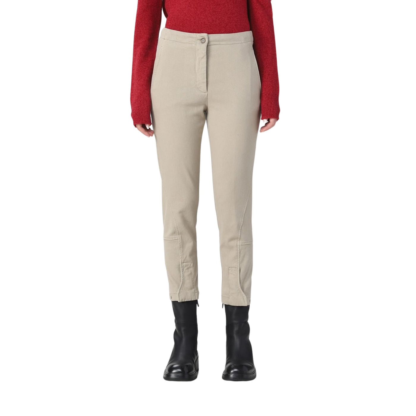 Short tapered women's trousers 