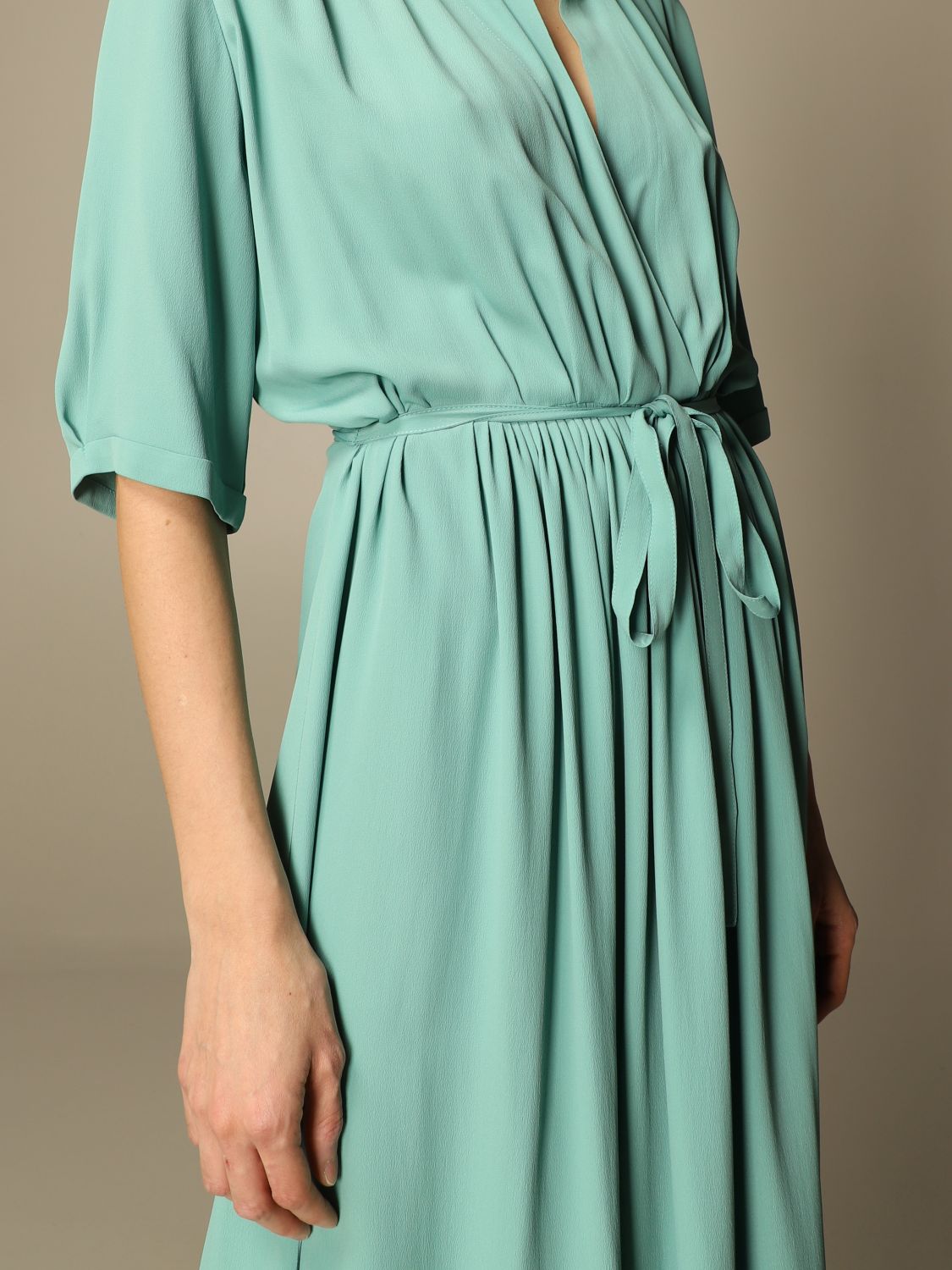 Abito Donna con fiocco e scollatura a V