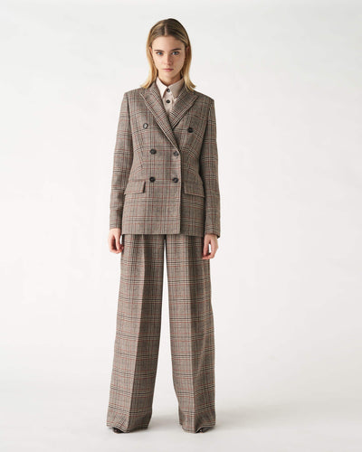 Women's trousers with English pattern