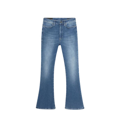Women's short flared jeans