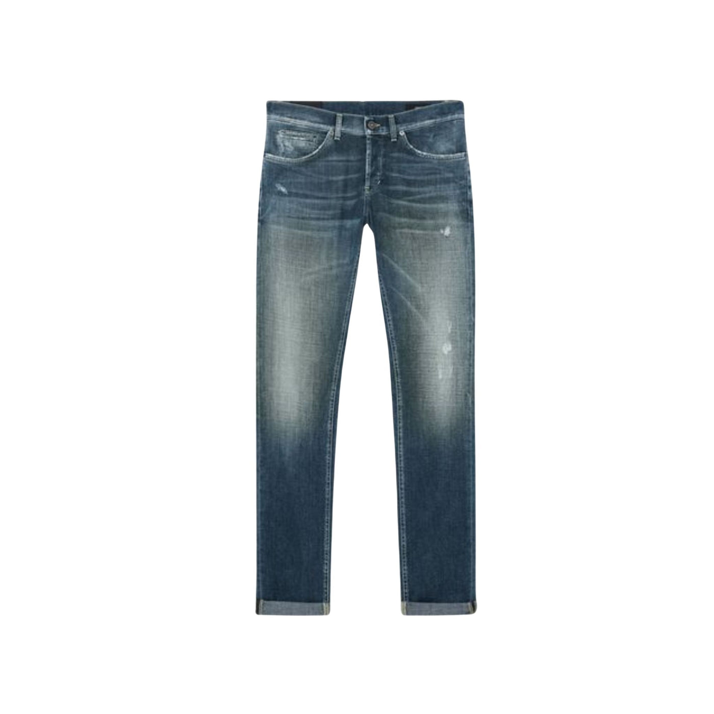 Regular men's jeans with rips