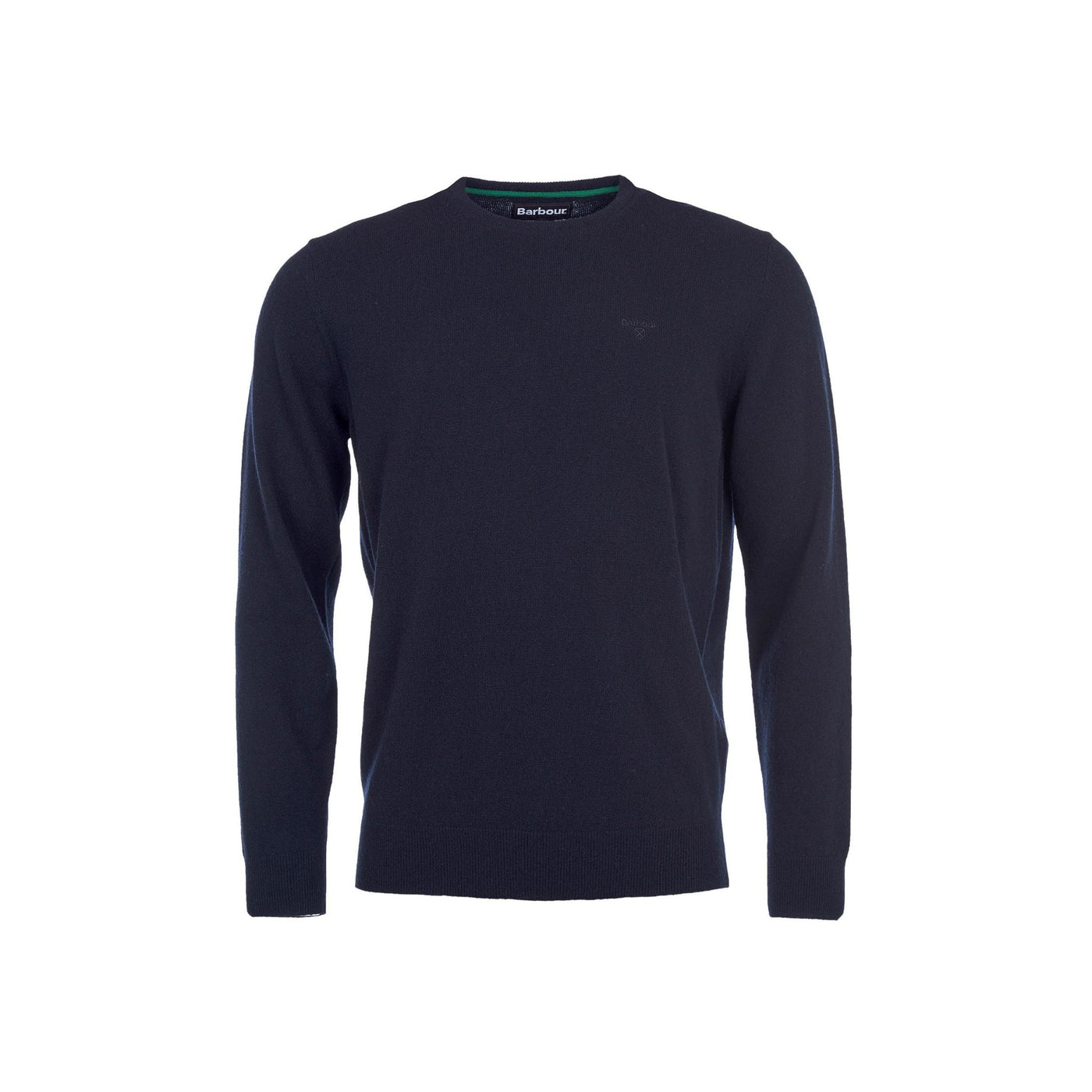Men's melange round neck sweaters in solid colour