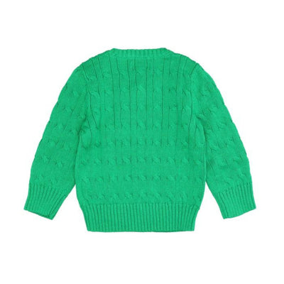 Maglia bambino verde Polo Ralph Lauren vista retro