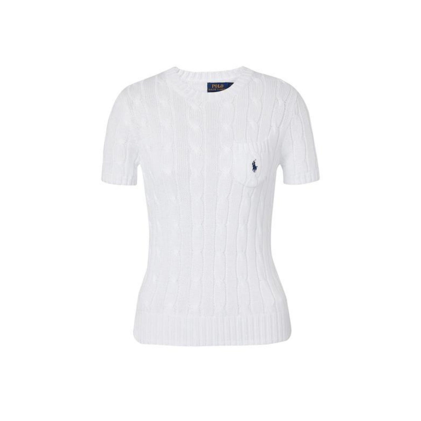 Maglia donna bianca firmata Polo Ralph Lauren vista frontale