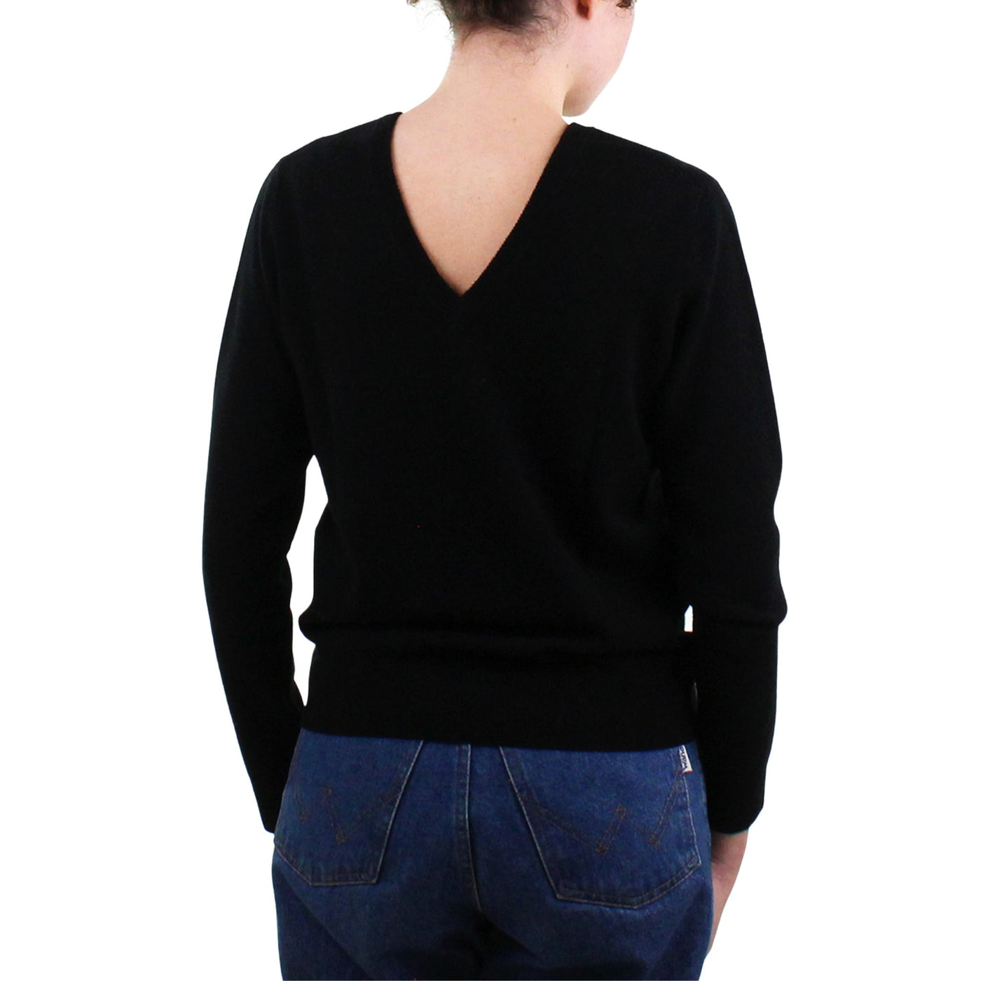 Maglia Donna in lana con scollo a V