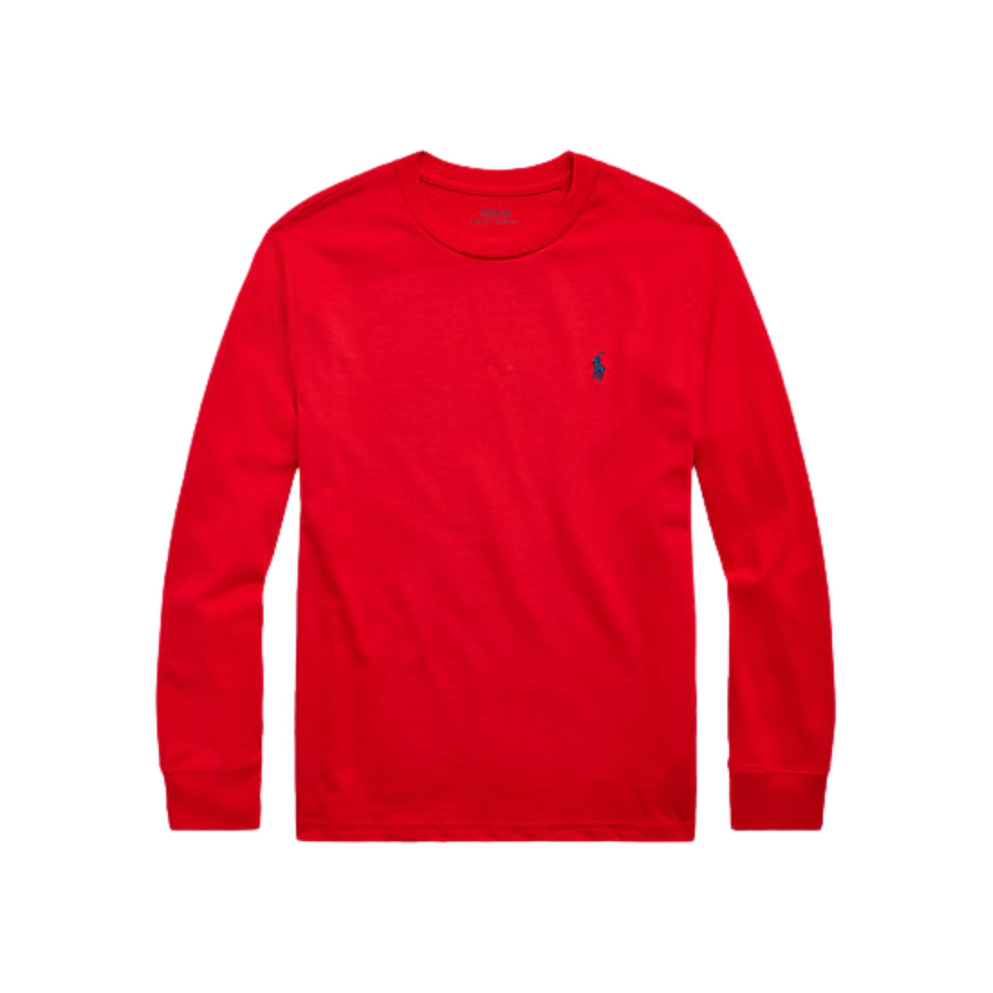 Maglietta bambino rossa firmata Polo Ralph Lauren vista frontale