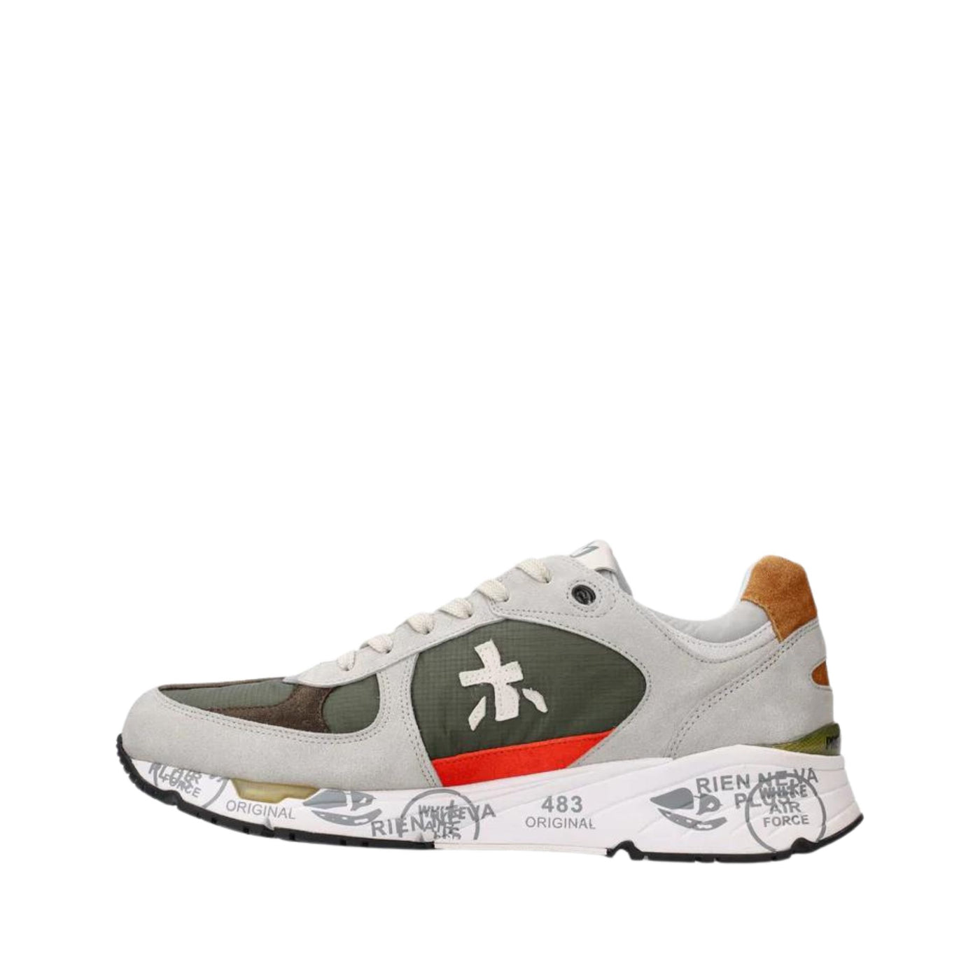 Scarpe Uomo in Pelle Scamosciata e Tela