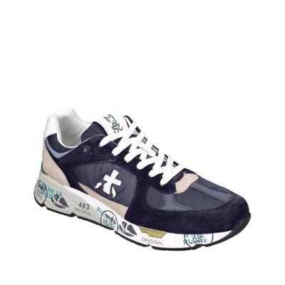 Scarpe Uomo in Pelle Scamosciata e Tela