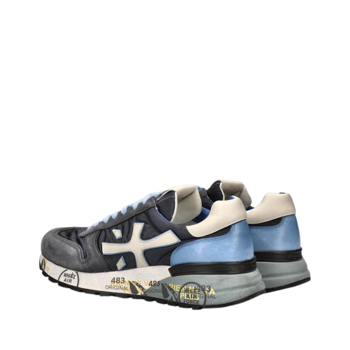 Scarpe Uomo in Pelle Scamosciata e Tela