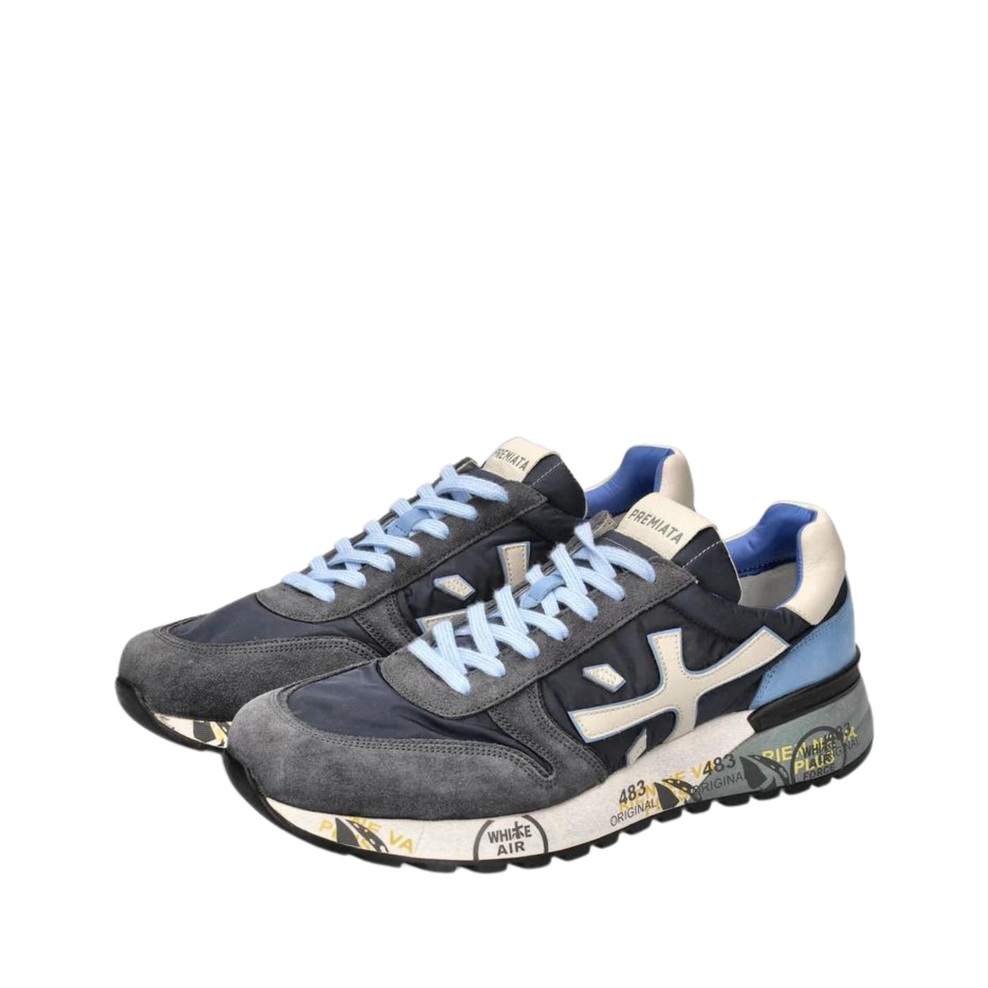 Scarpe Uomo in Pelle Scamosciata e Tela