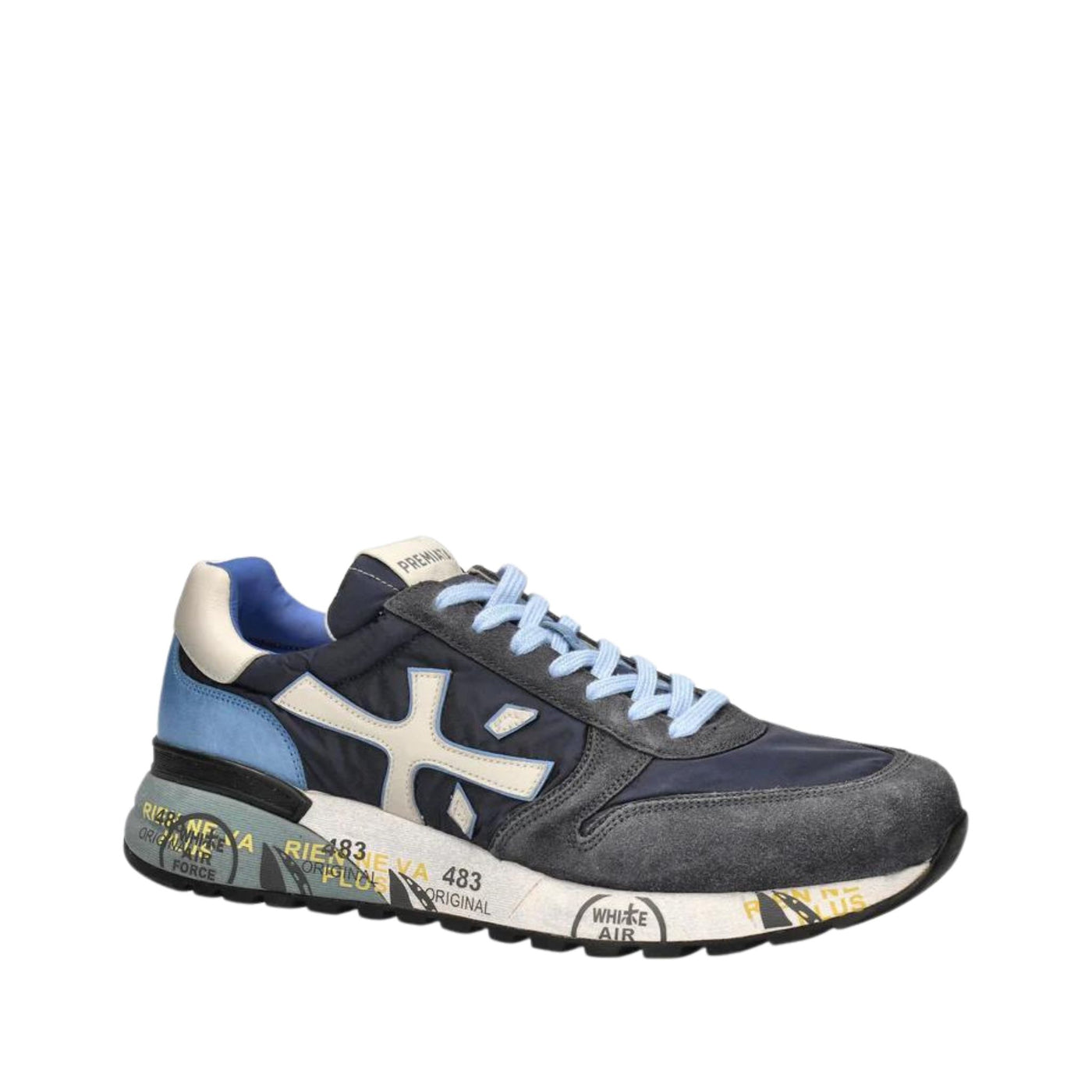 Scarpe Uomo in Pelle Scamosciata e Tela