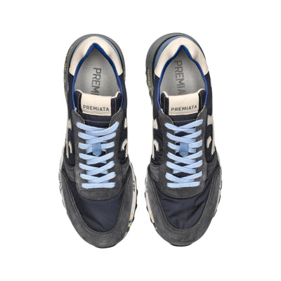 Scarpe Uomo in Pelle Scamosciata e Tela