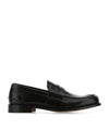Men's moccasin in leather with logo