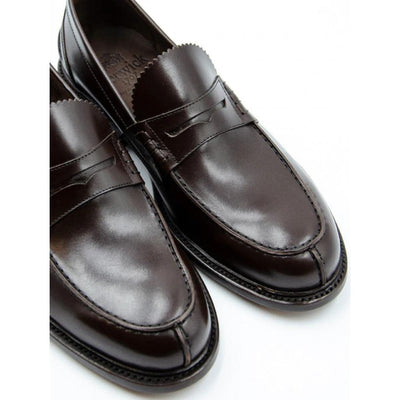 Mocassino da uomo marrone firmato Berwick 1707 vista frontale