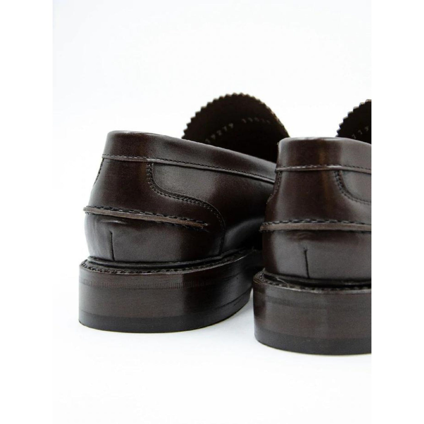 Mocassino da uomo marrone firmato Berwick 1707 vista retro