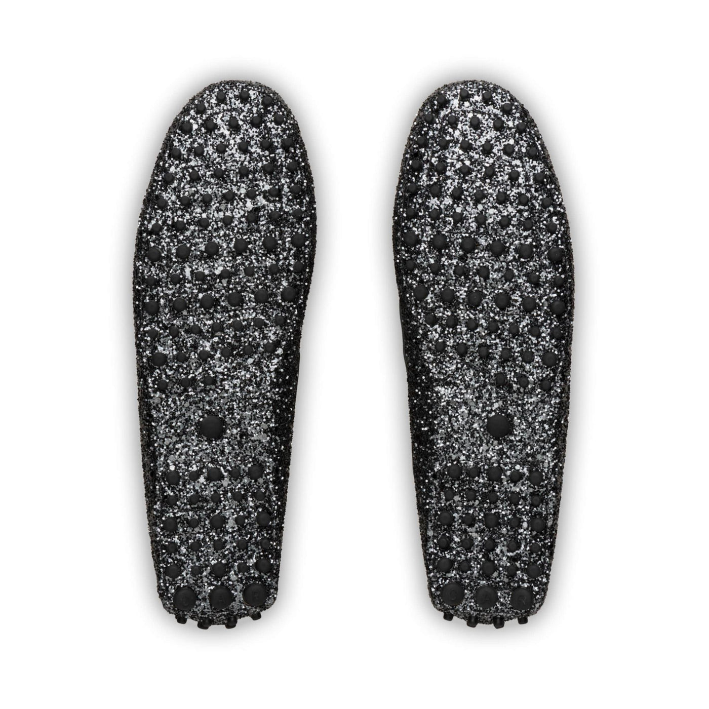 Women's glittery leather moccasin