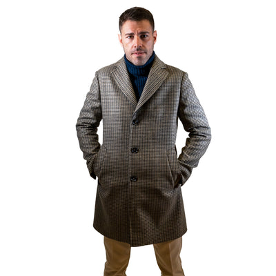 Men's coat in elegant fabric