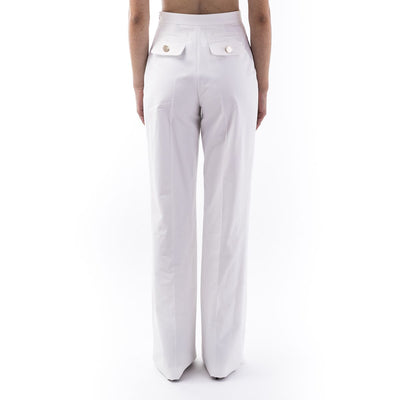 Women's high-waisted trousers with concealed zip