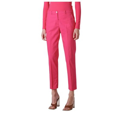 Solid color women's trousers