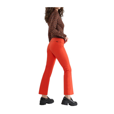 Women's solid color mini flare trousers