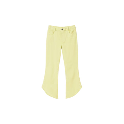 Girl's trousers with cut bottom
