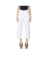 Women's cropped trousers with flared leg
