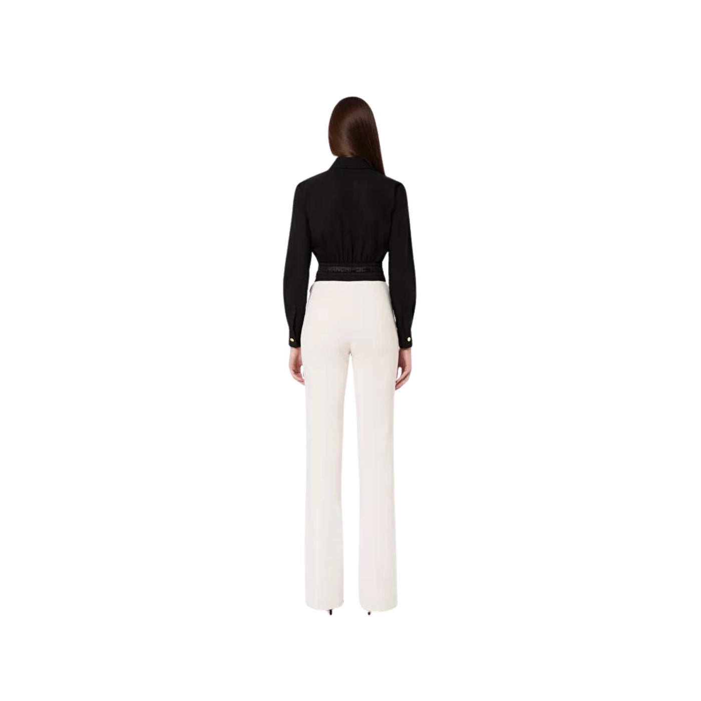 Women's trousers with flared leg at the bottom