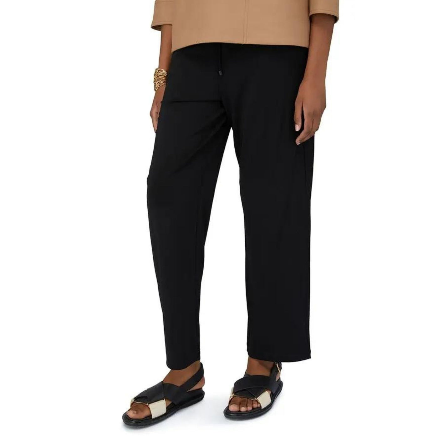 Pantaloni Donna Orbita in viscosa e vita elasticizzata