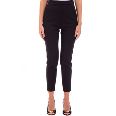 Pantalone da donna nero Elisabetta Franchi su modella vista frontale