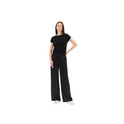 Women's satin flared trousers