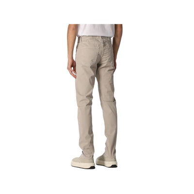 Men's trousers in solid color straight leg