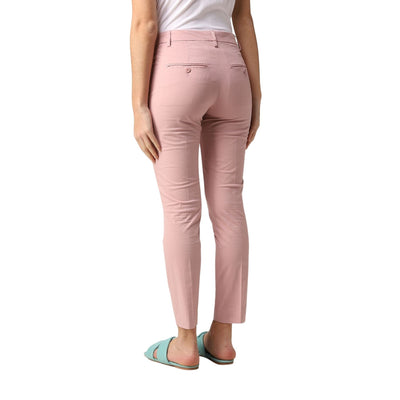 Pantalone Donna rosa Dondup su modella vista retro