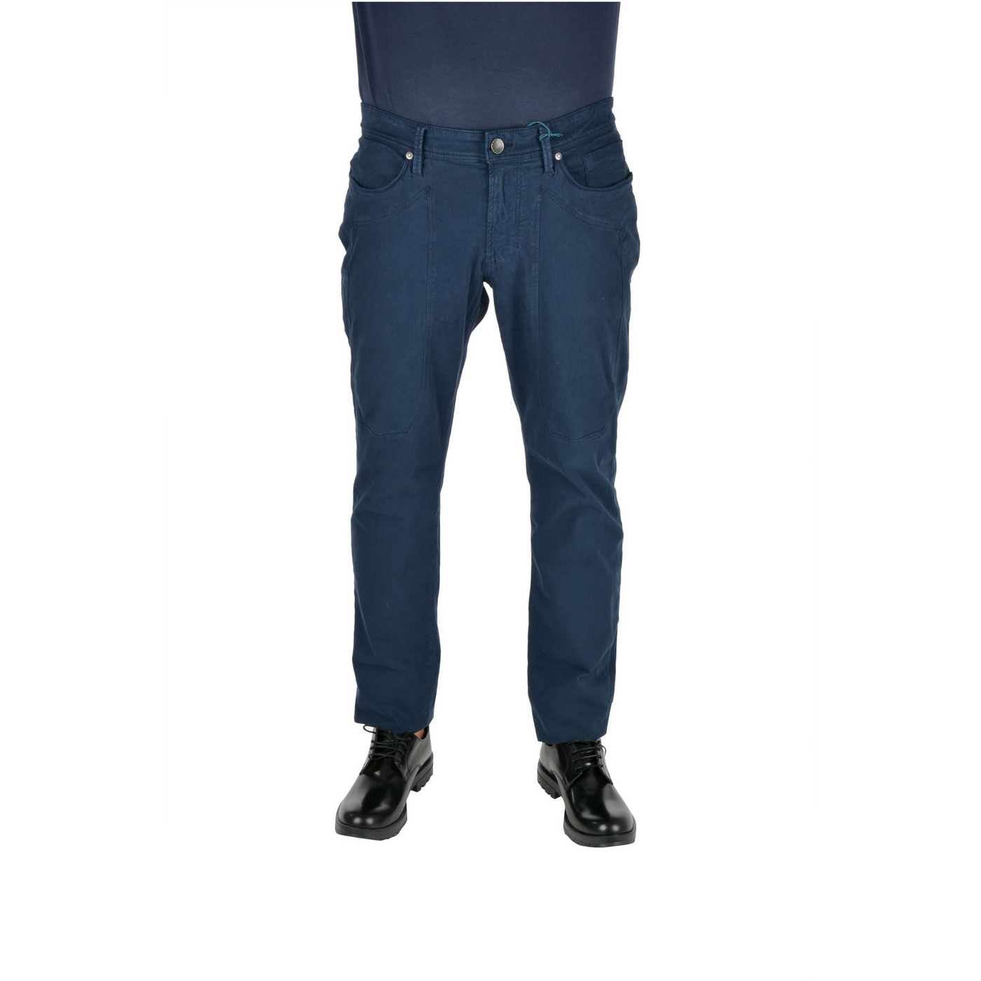 Men's trousers with tone-on-tone patches