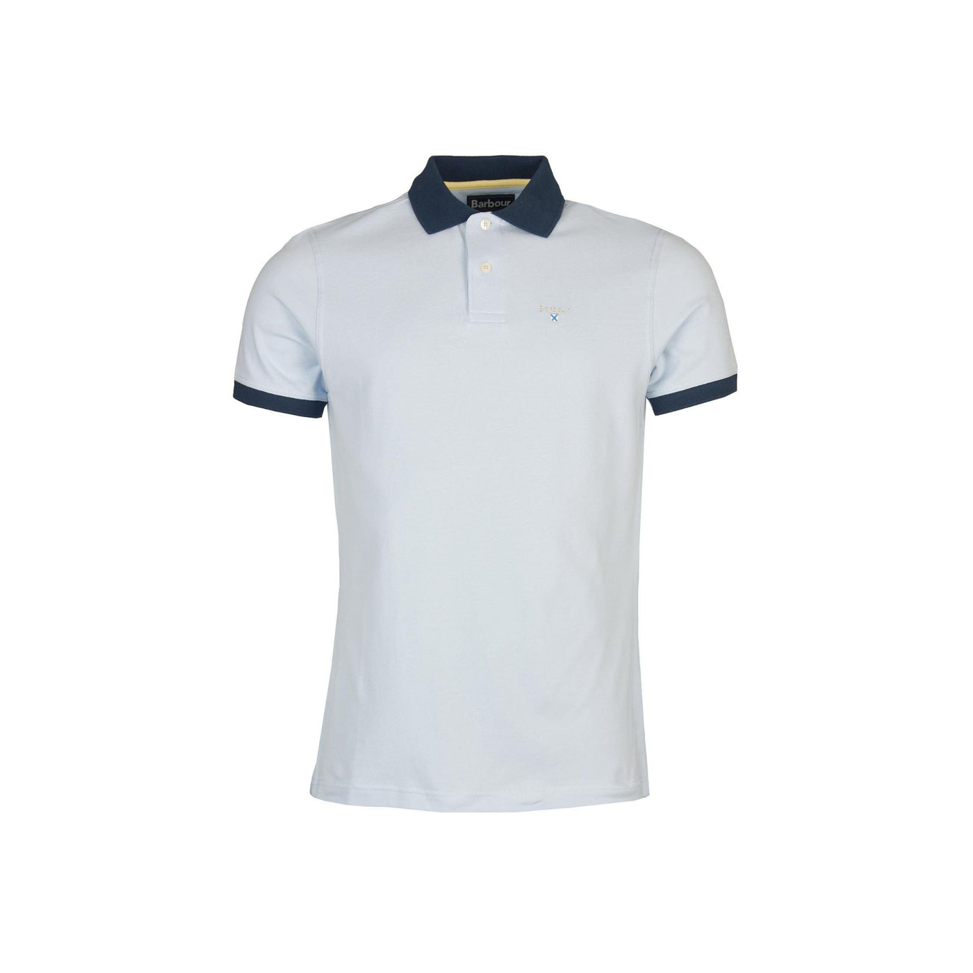 Men's polo shirt with contrasting edges