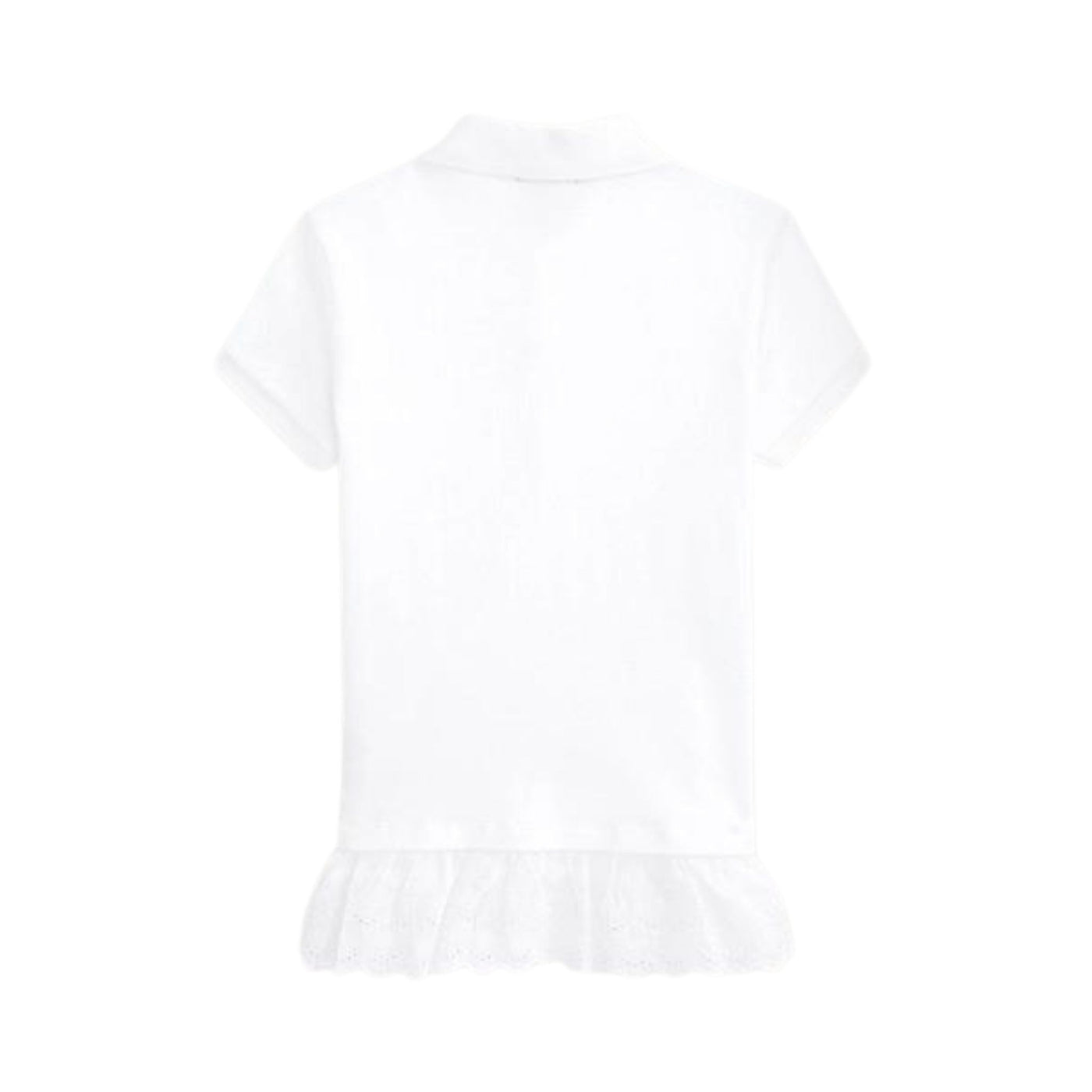 Polo bambina bianca Polo Ralph Lauren vista retro
