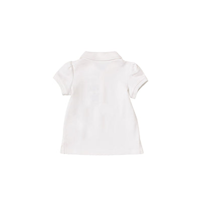 Polo da neonato bianca firmata Polo Ralph Lauren vista retro