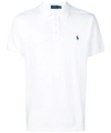 Men's polo shirt in cotton and sleeves with turn-ups