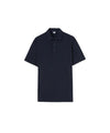 Men's polo shirt with three-button closure