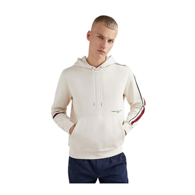 Men's sweatshirt with contrasting band on the sleeve