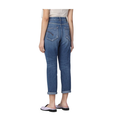 Women's jeans with jewel button