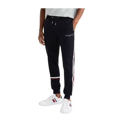 Men's trousers with contrasting side band