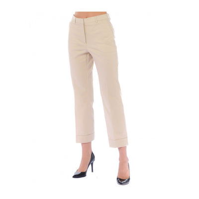 Women's short solid color trousers