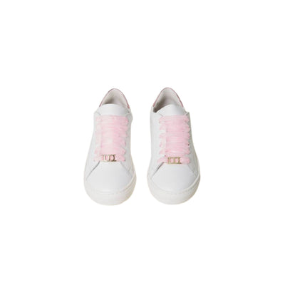 Girl's sneakers with laces in tulle