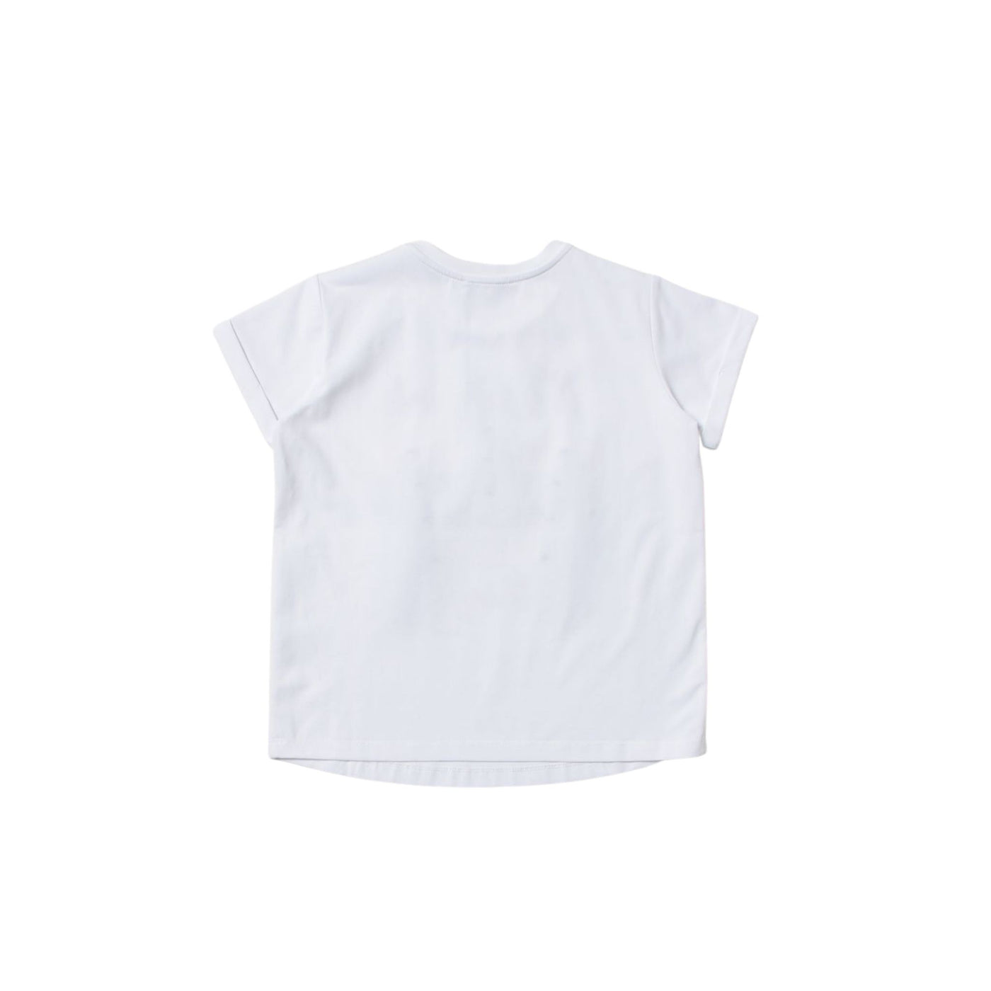 T-shirt bambina bianca firmata Twinset vista retro