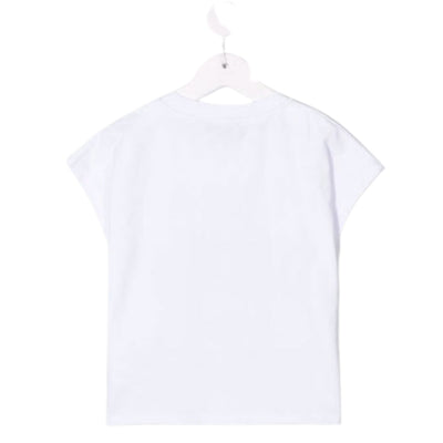 T-shirt bambina bianca firmata Dkny vista retro