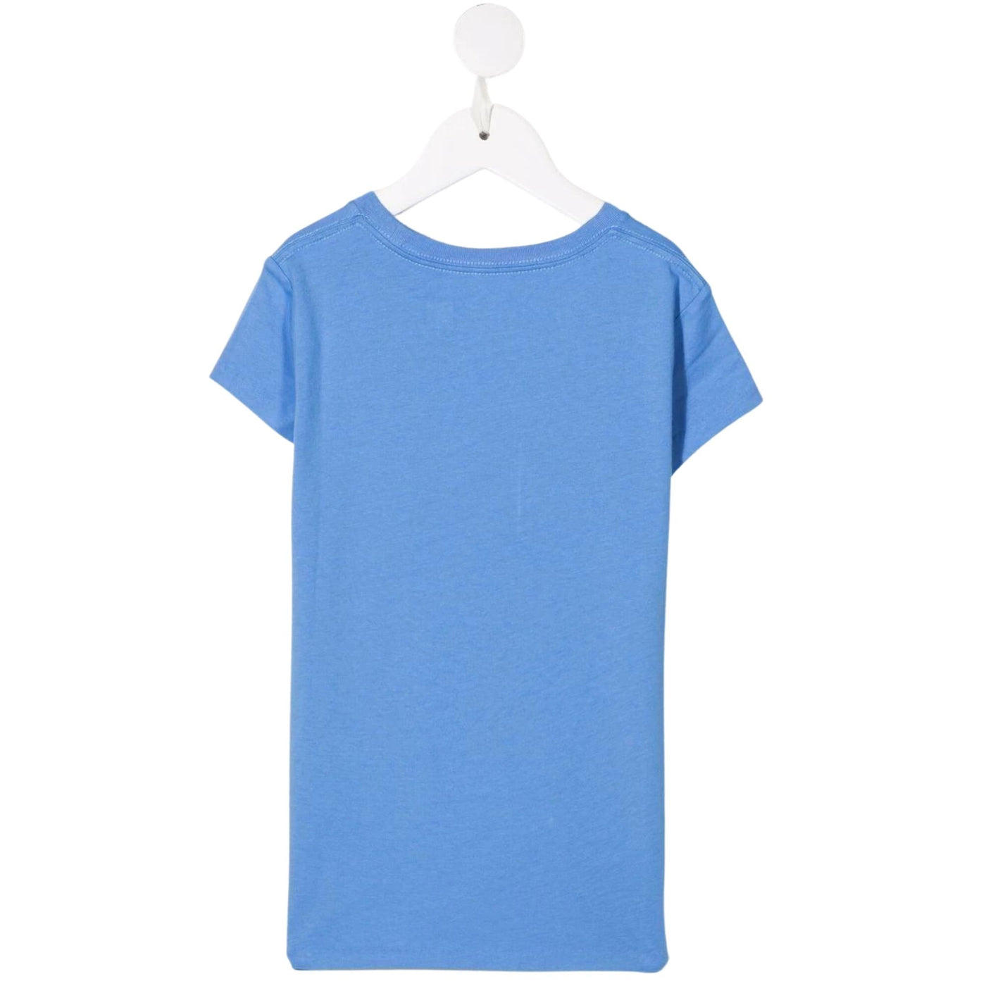T-shirt bambina celeste Polo Ralph Lauren vista retro