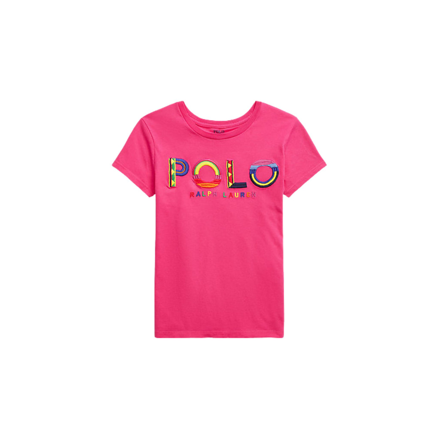 Girl's T-shirt with logo on the chest