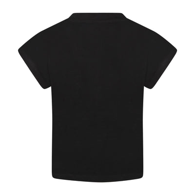 T-shirt bambina nera firmata Dkny vista retro
